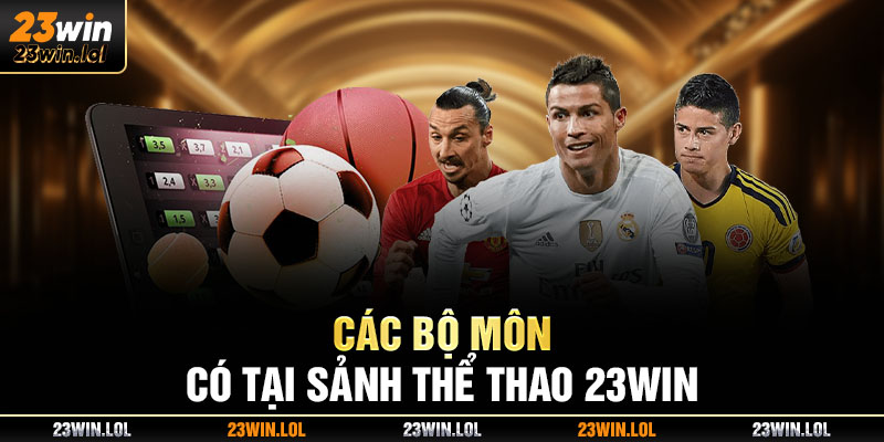 Các bộ môn có tại sảnh thể thao 23Win